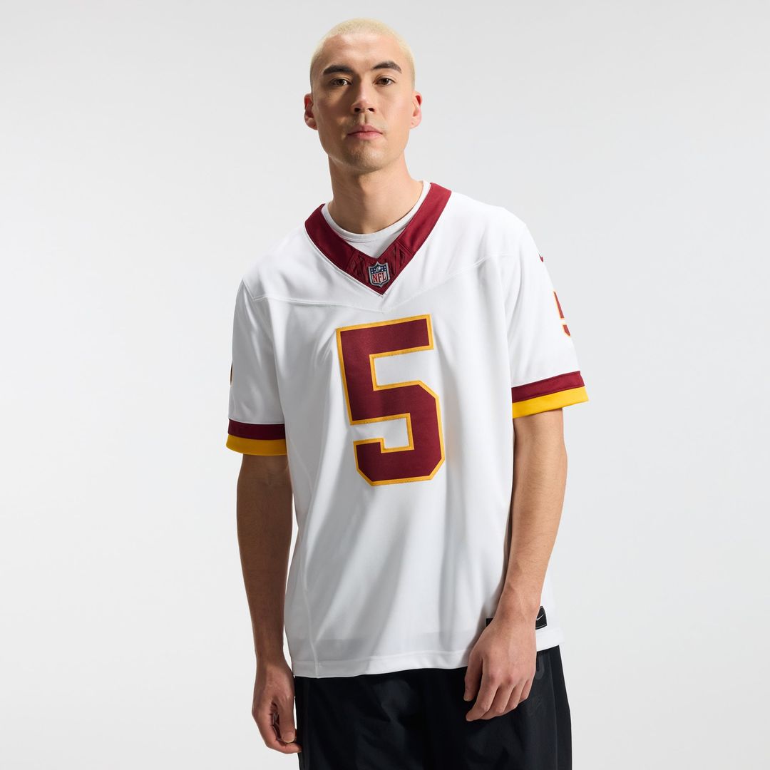 Washington Commanders Jayden Daniels Nike White Vapor F.U.S.E. Stitched Limited Jersey product image 2, provided for visual