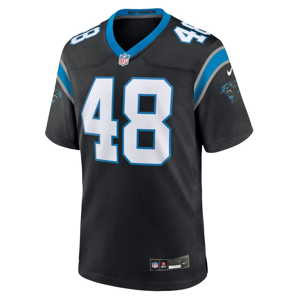 Carolina Panthers Thomas Incoom Nike Black Team Game Jersey product image 2, provided for visual reference and product
