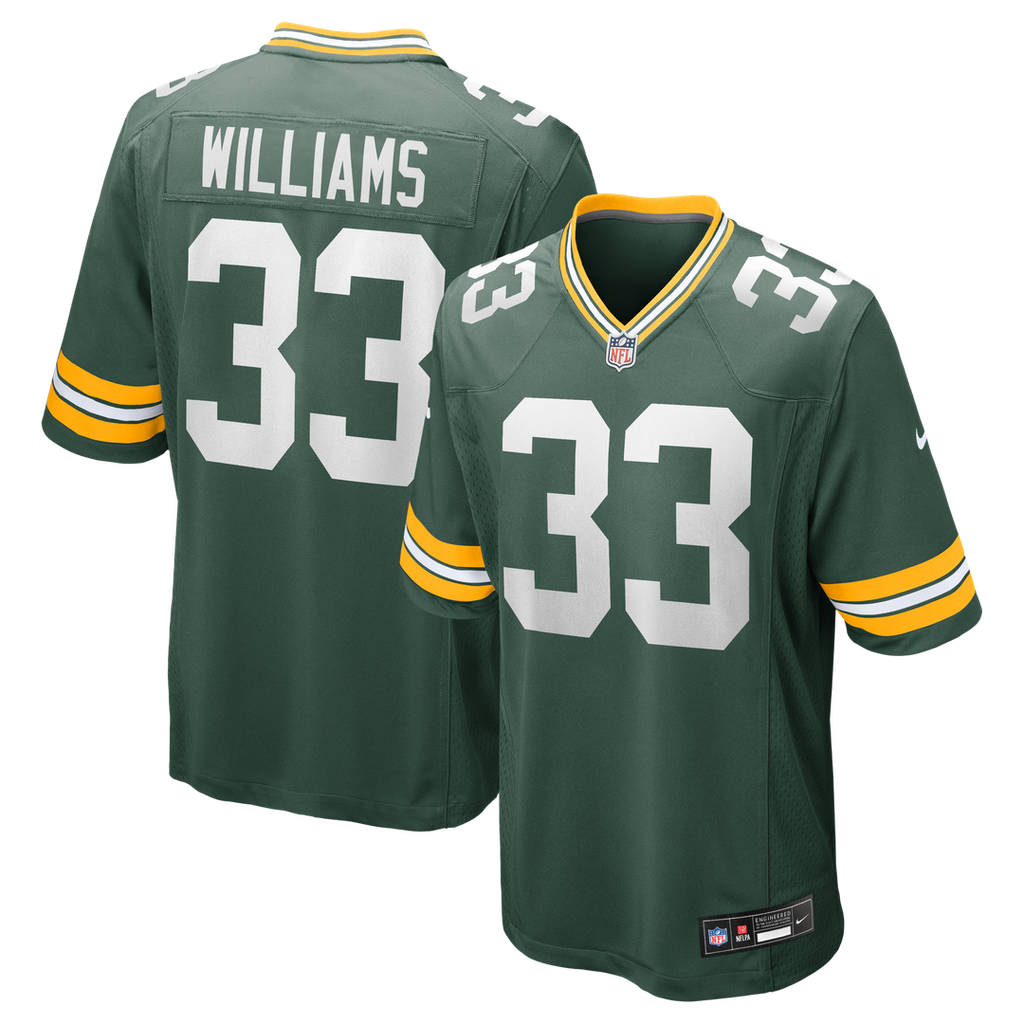 Green Bay Packers Evan Williams Nike Green Game Jersey product image 1, provided for visual reference and product detail