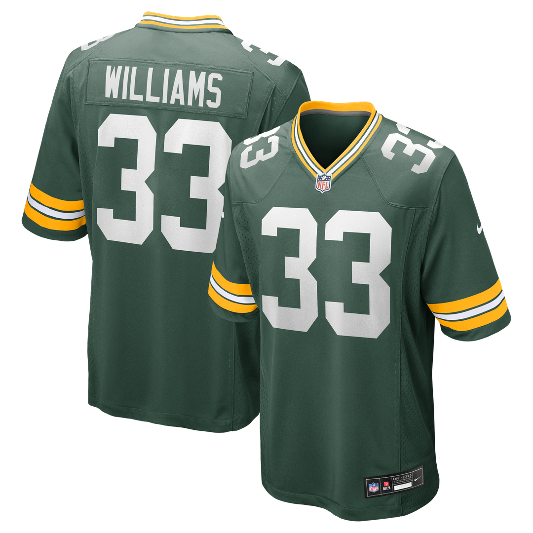 Green Bay Packers Evan Williams Nike Green Game Jersey product image 1, provided for visual reference and product detail