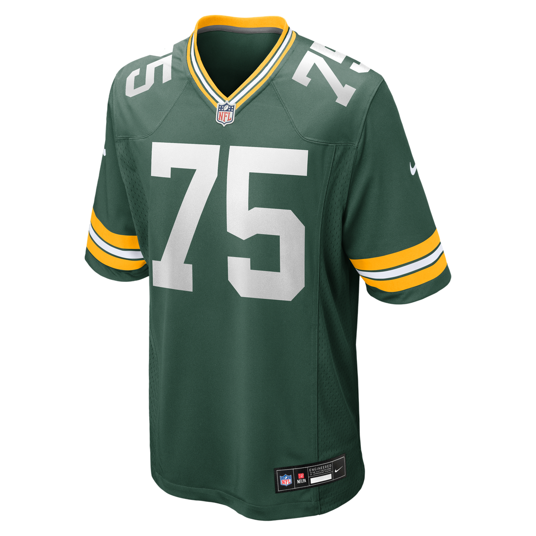Green Bay Packers Sean Rhyan Nike Green Game Player Jersey product image 2, provided for visual reference and product detail