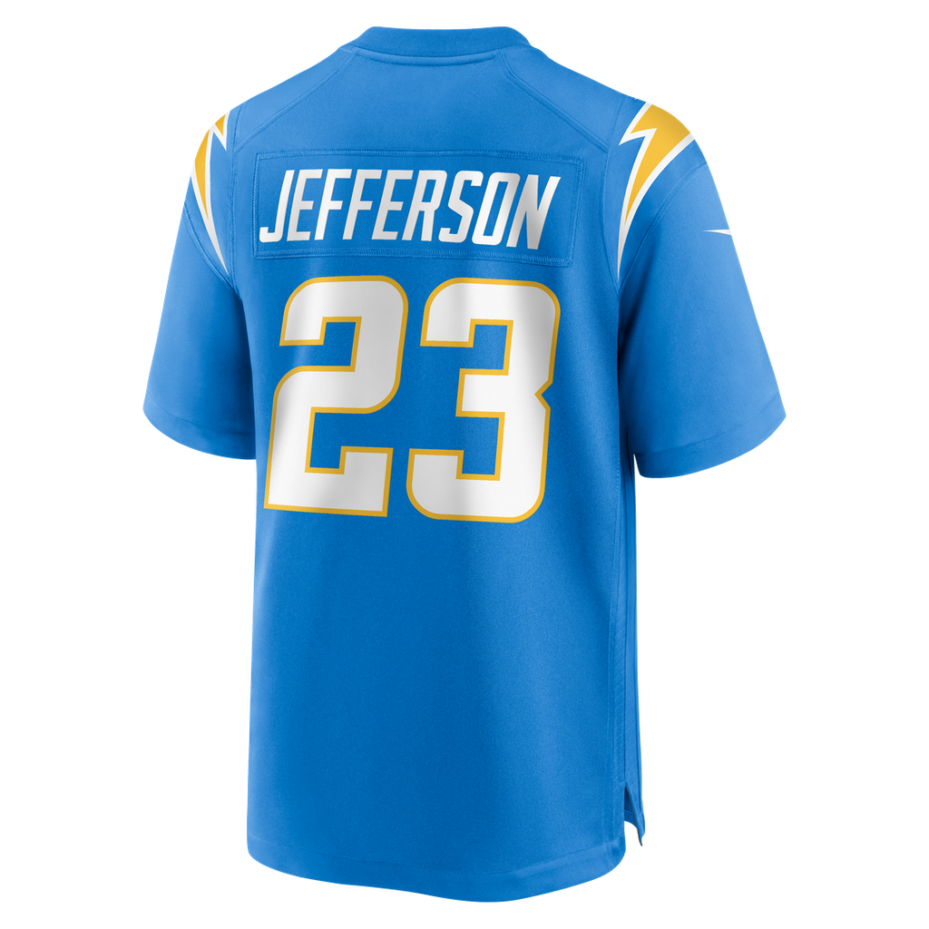 Los Angeles Chargers Tony Jefferson Nike Powder Blue Team Game Jersey product image 3, provided for visual reference and