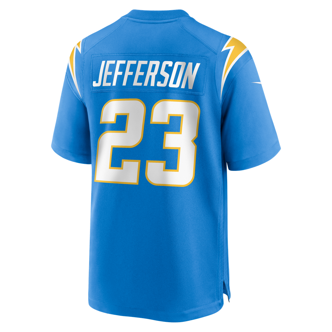 Los Angeles Chargers Tony Jefferson Nike Powder Blue Team Game Jersey product image 3, provided for visual reference and