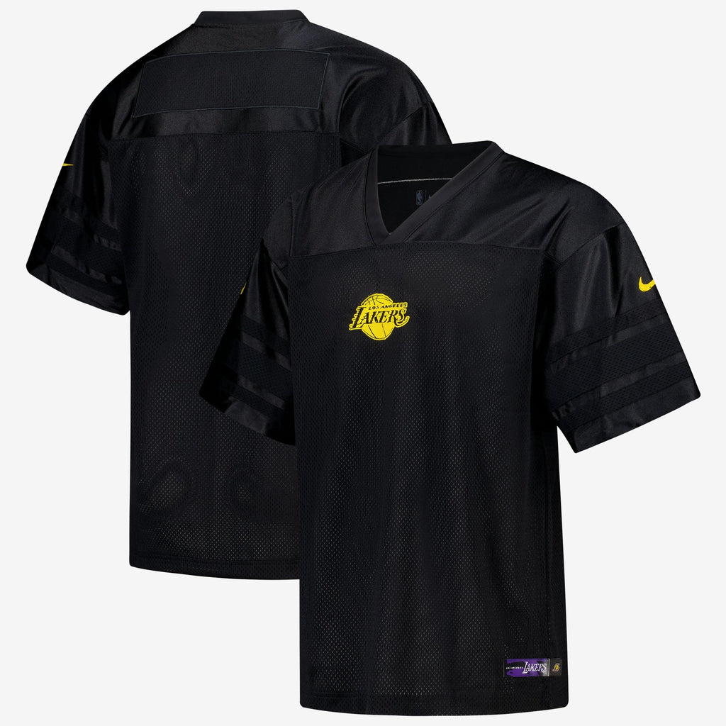 Los Angeles Lakers Nike Courtside Football Jersey - Black product image 1