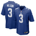 New York Giants Russell Wilson Nike Royal Game Jersey product image 1, provided for visual reference and product detail