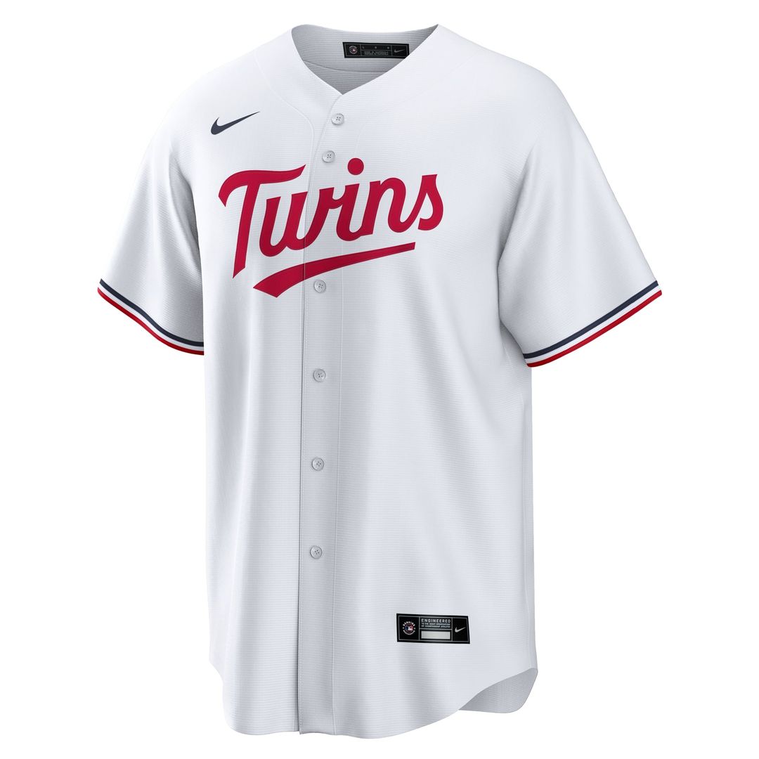 Minnesota Twins Matt Wallner Nike White Home Replica Jersey product image 2, provided for visual reference and product