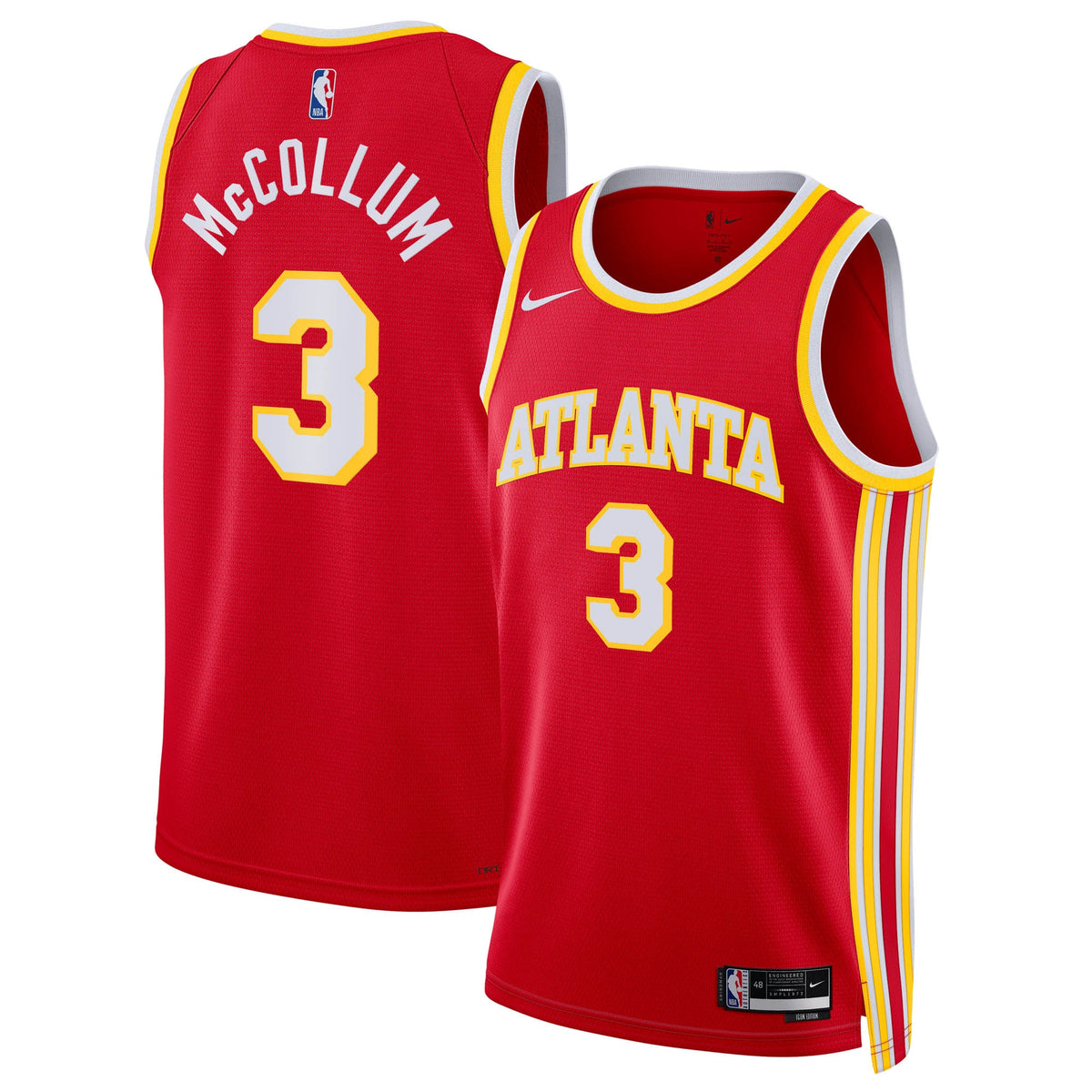 Atlanta Hawks Nike Icon Edition Swingman Jersey - Red - CJ product image 1
