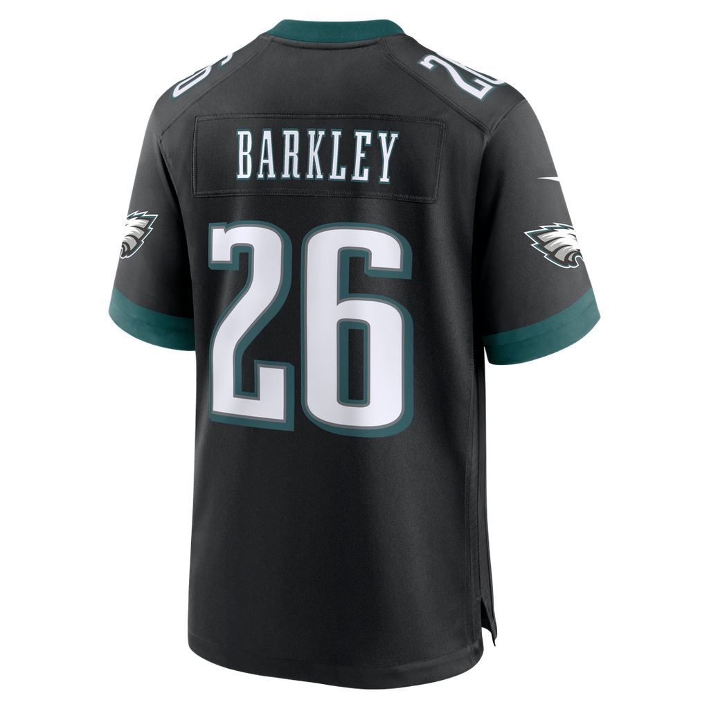 Philadelphia Eagles Saquon Barkley Nike Black Alternate Game Jersey product image 6, provided for visual reference and