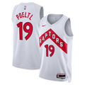 Toronto Raptors Nike Association Edition Swingman Jersey - White - Jakob Poeltl - Unisex product image 1, provided for