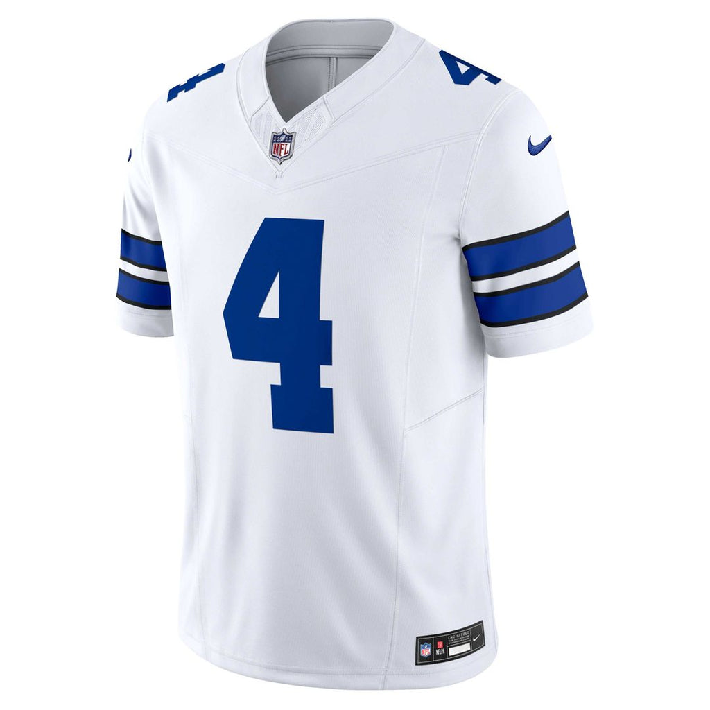 Dallas Cowboys Dak Prescott Nike White Vapor F.U.S.E. Limited Jersey product image 2, provided for visual reference and
