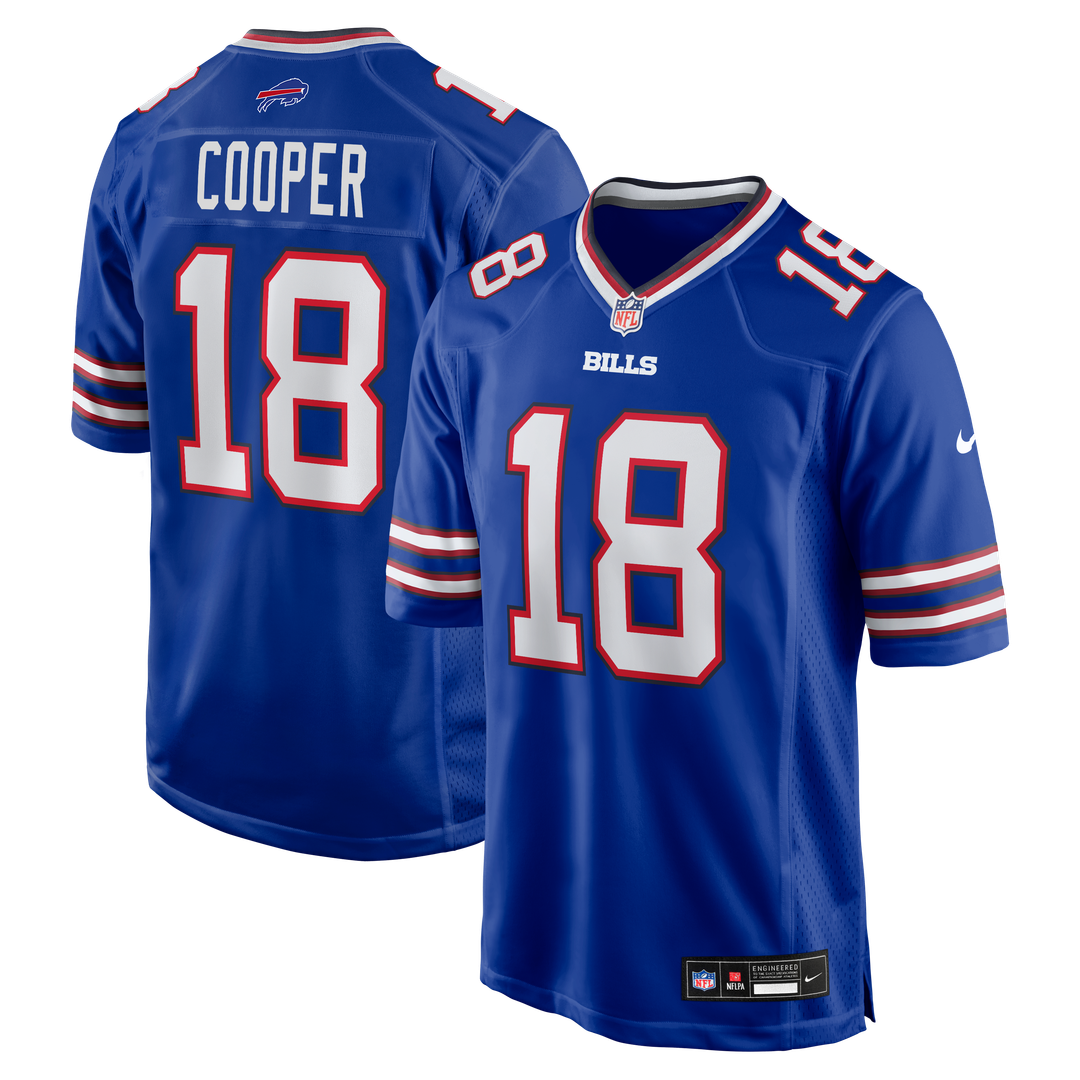 Buffalo Bills Amari Cooper Nike Royal Game Jersey product image 1, provided for visual reference and product detail review