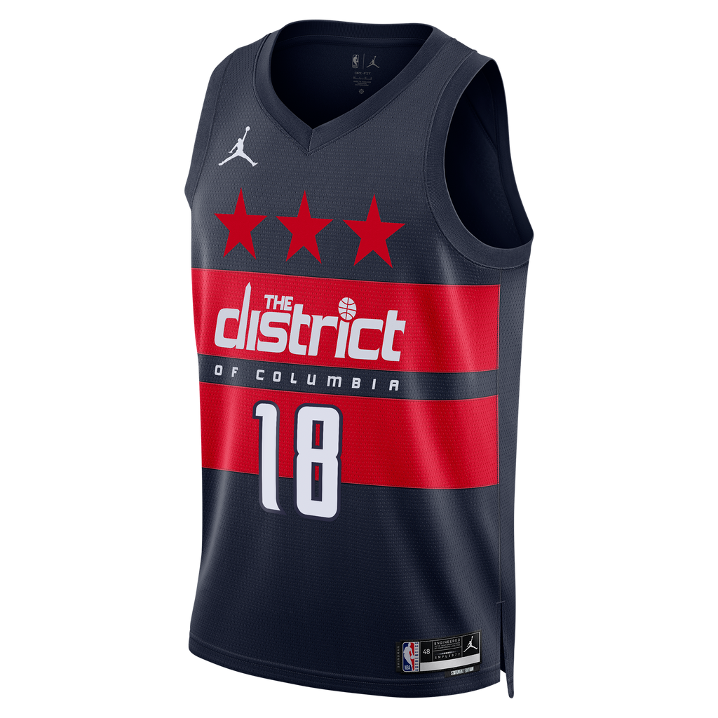 Washington Wizards Jordan Brand Statement Edition Swingman Jersey - Navy - Kyshawn George product image 3, provided for