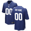 New York Giants Nike Royal Custom Game Jersey product image 1, provided for visual reference and product detail review