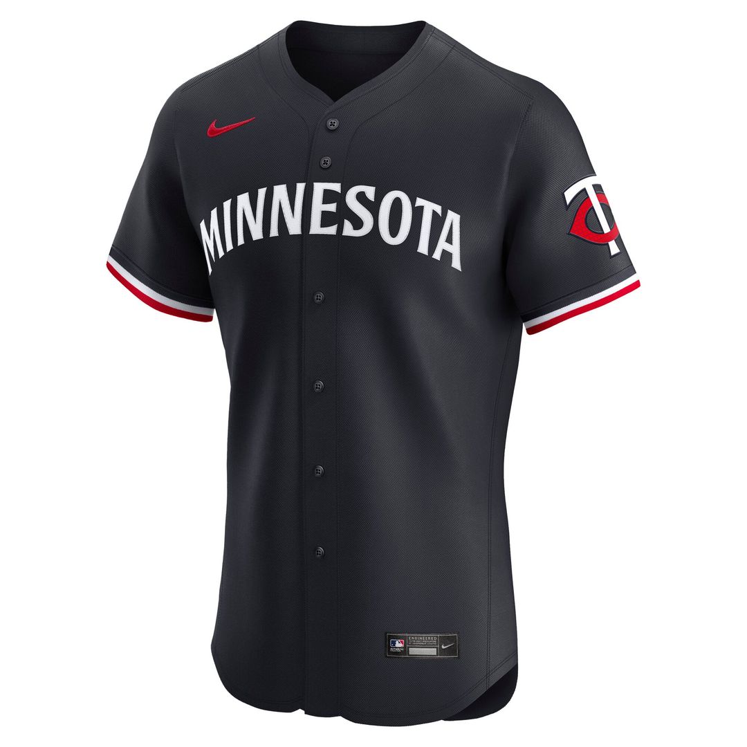 Minnesota Twins Nike Navy Alternate 2 Elite Jersey product image 2, provided for visual reference and product detail review