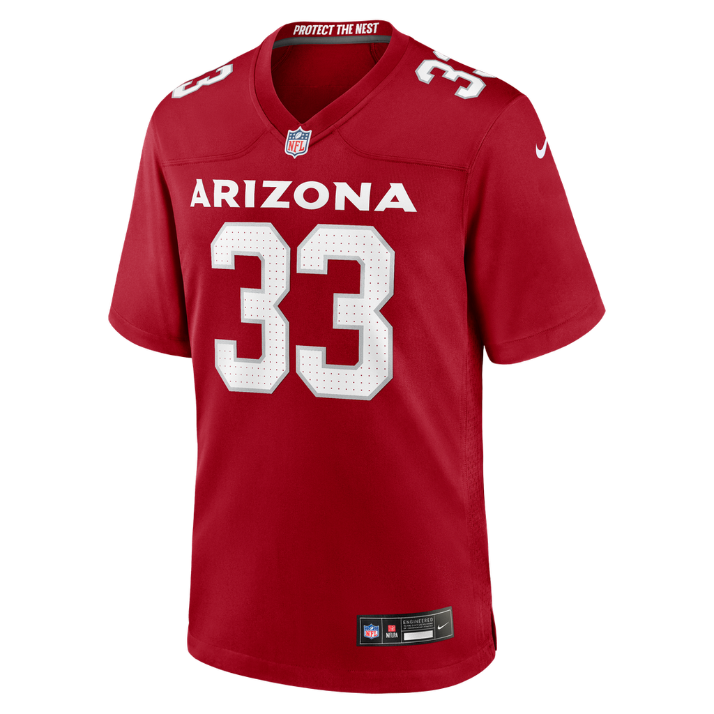 Arizona Cardinals Trey Benson Nike Cardinal Team Game Jersey product image 2, provided for visual reference and product