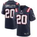 New England Patriots Gino Cappelletti Nike Navy Game Retired Player Jersey product image 1, provided for visual reference