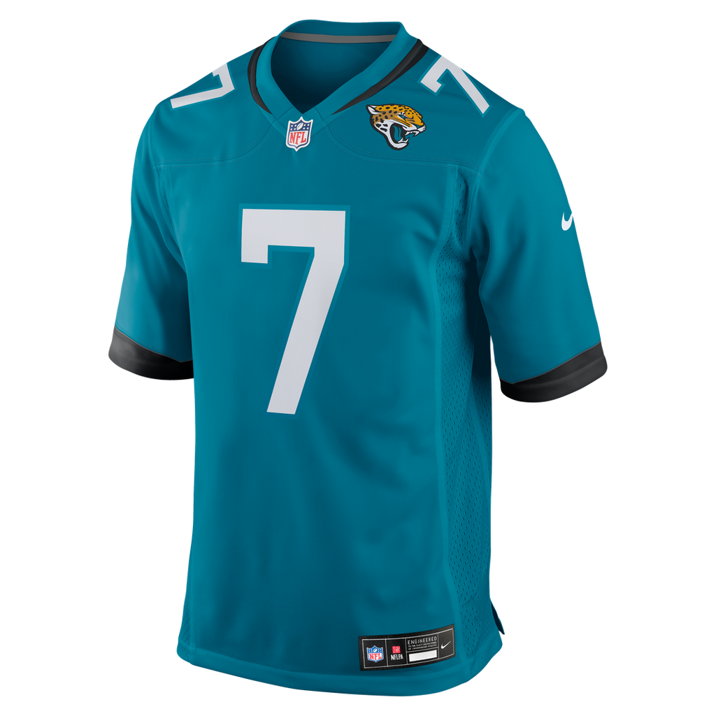 Jacksonville Jaguars Byron Leftwich Nike Teal Retired Player Game Jersey product image 10, provided for visual reference and