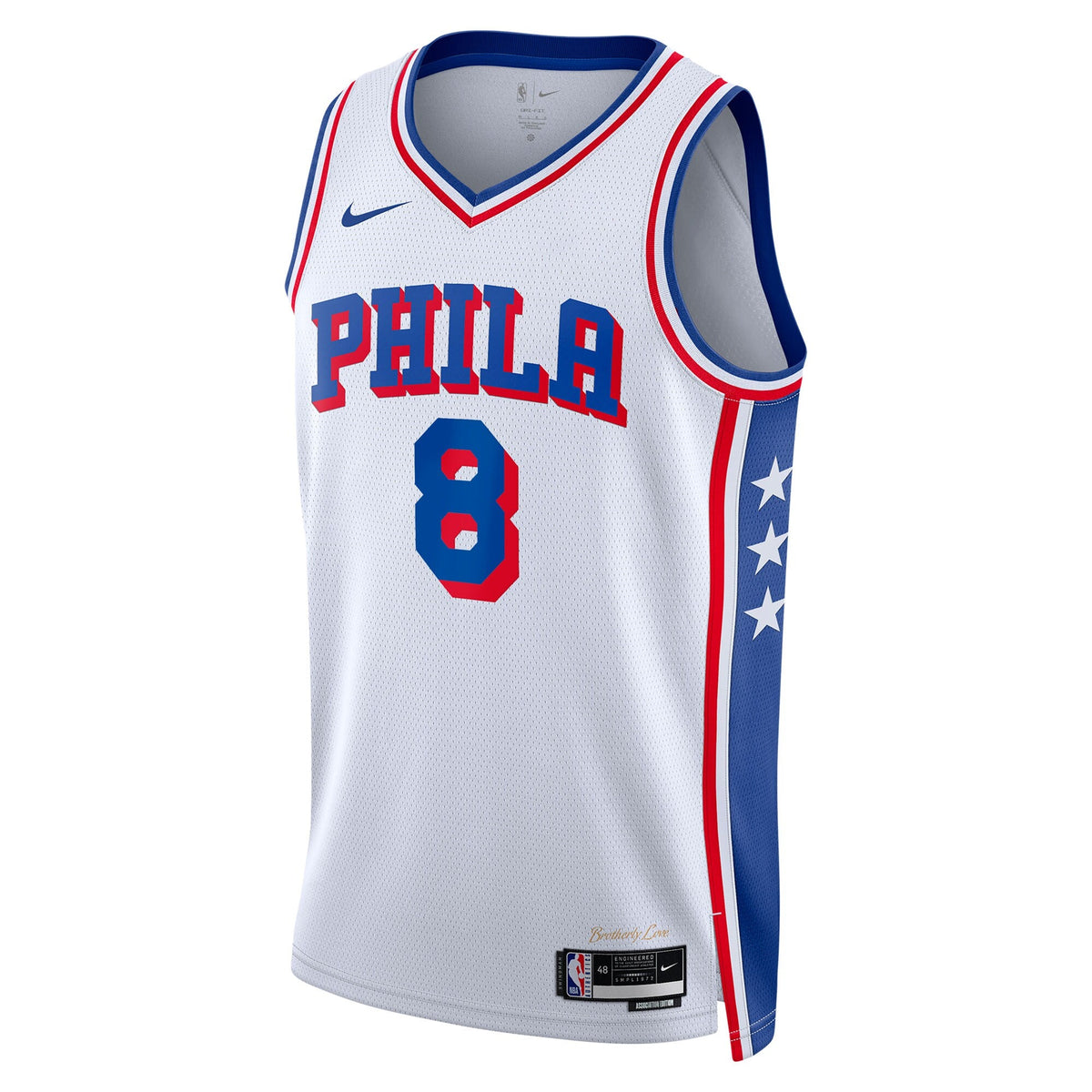 Philadelphia 76ers Nike Association Edition Swingman Jersey - White - Paul George - Unisex product image 3, provided for