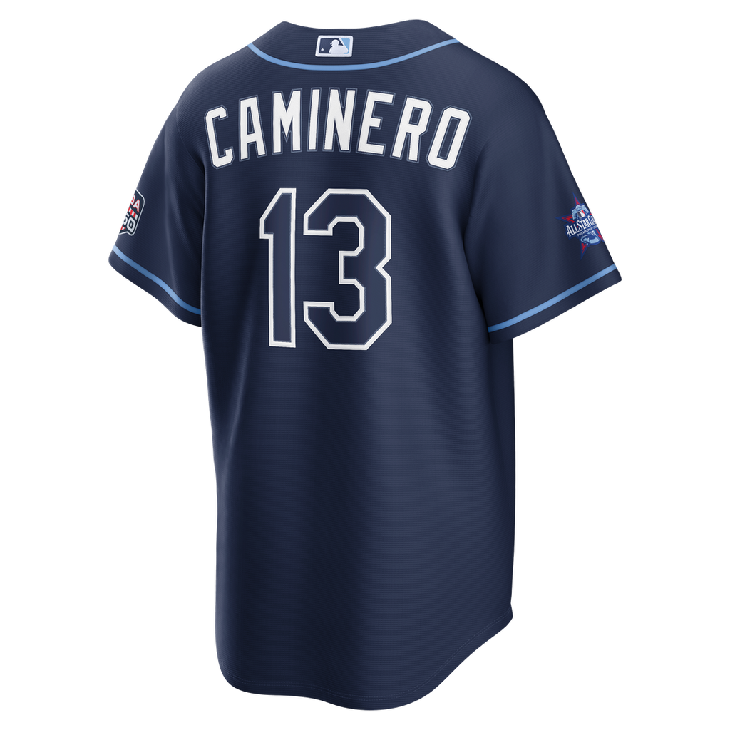 2026 All-Star Game Tampa Bay Rays Junior Caminero Nike Navy Replica Jersey product image 3, provided for visual reference