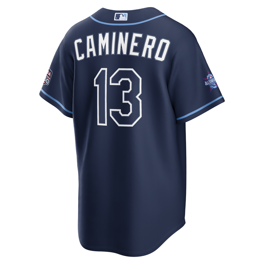 2026 All-Star Game Tampa Bay Rays Junior Caminero Nike Navy Replica Jersey product image 3, provided for visual reference