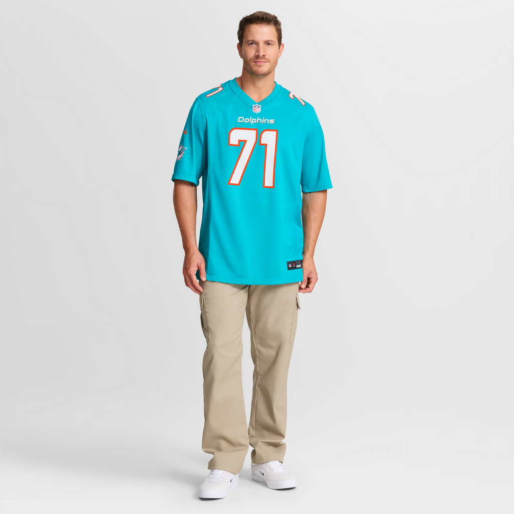Miami Dolphins Kion Smith Nike Aqua Game Jersey product image 7, provided for visual reference and product detail review