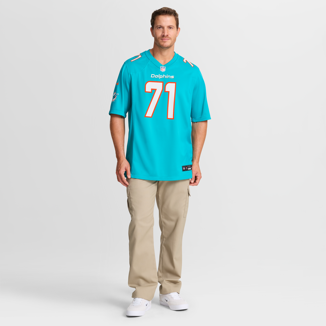 Miami Dolphins Kion Smith Nike Aqua Game Jersey product image 7, provided for visual reference and product detail review