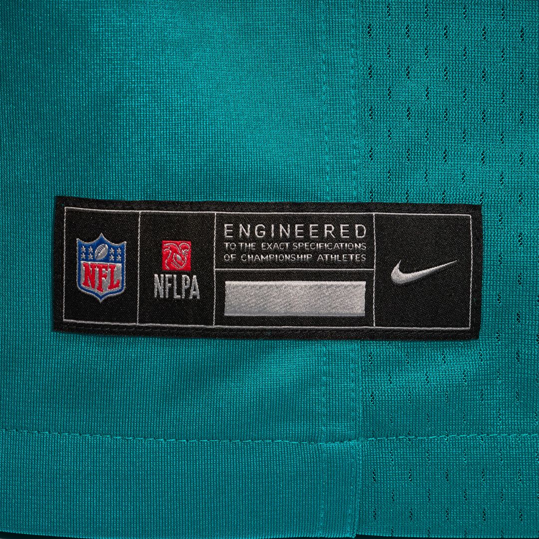 Miami Dolphins Jacob Rodriguez Nike Aqua Alternate Game Jersey product image 12, provided for visual reference and product