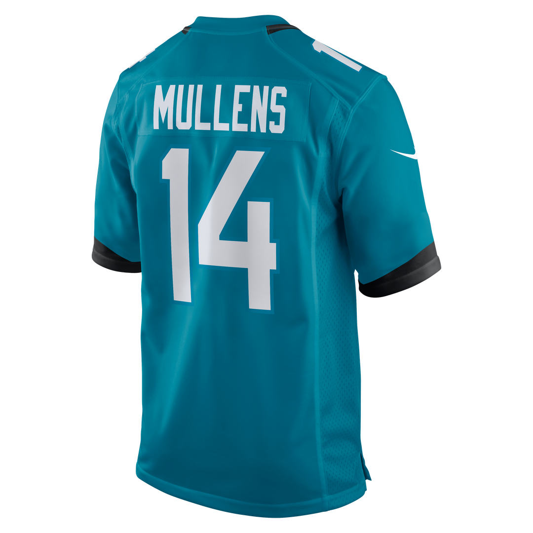Jacksonville Jaguars Nick Mullens Nike Teal Team Game Jersey product image 3, provided for visual reference and product