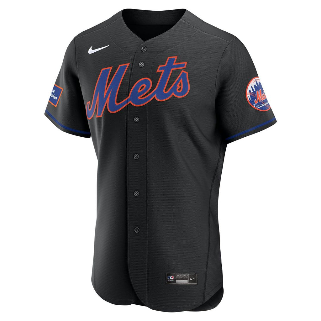 New York Mets Nike White Home Sponsor Patch Authentic Jersey product image 8, provided for visual reference and product