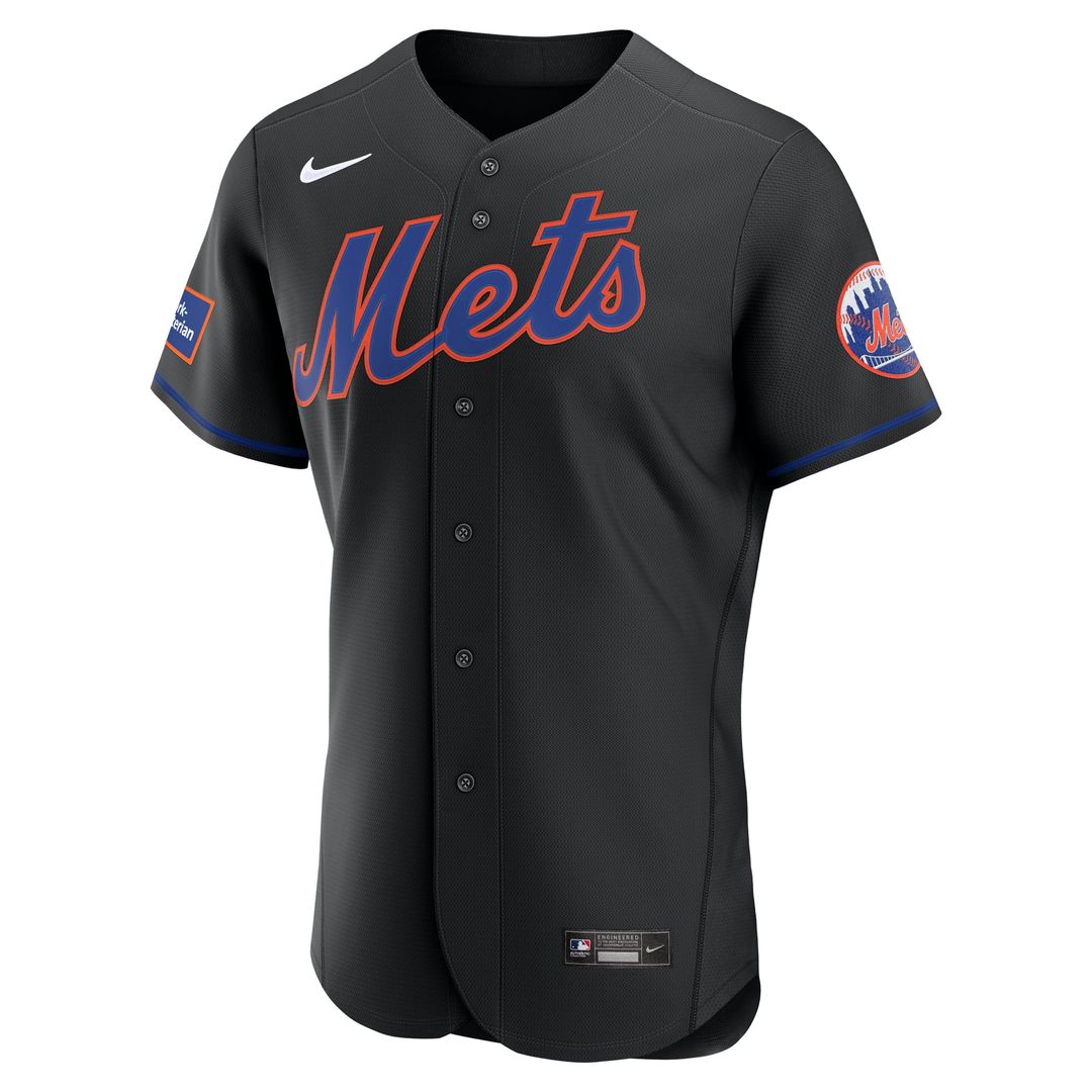 New York Mets Nike White Home Sponsor Patch Authentic Jersey product image 8, provided for visual reference and product