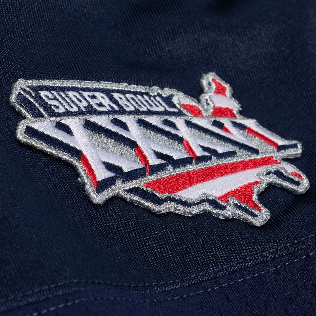 New England Patriots Tom Brady Mitchell & Ness Navy Super Bowl XXXVI Authentic Throwback Jersey product image 8, provided