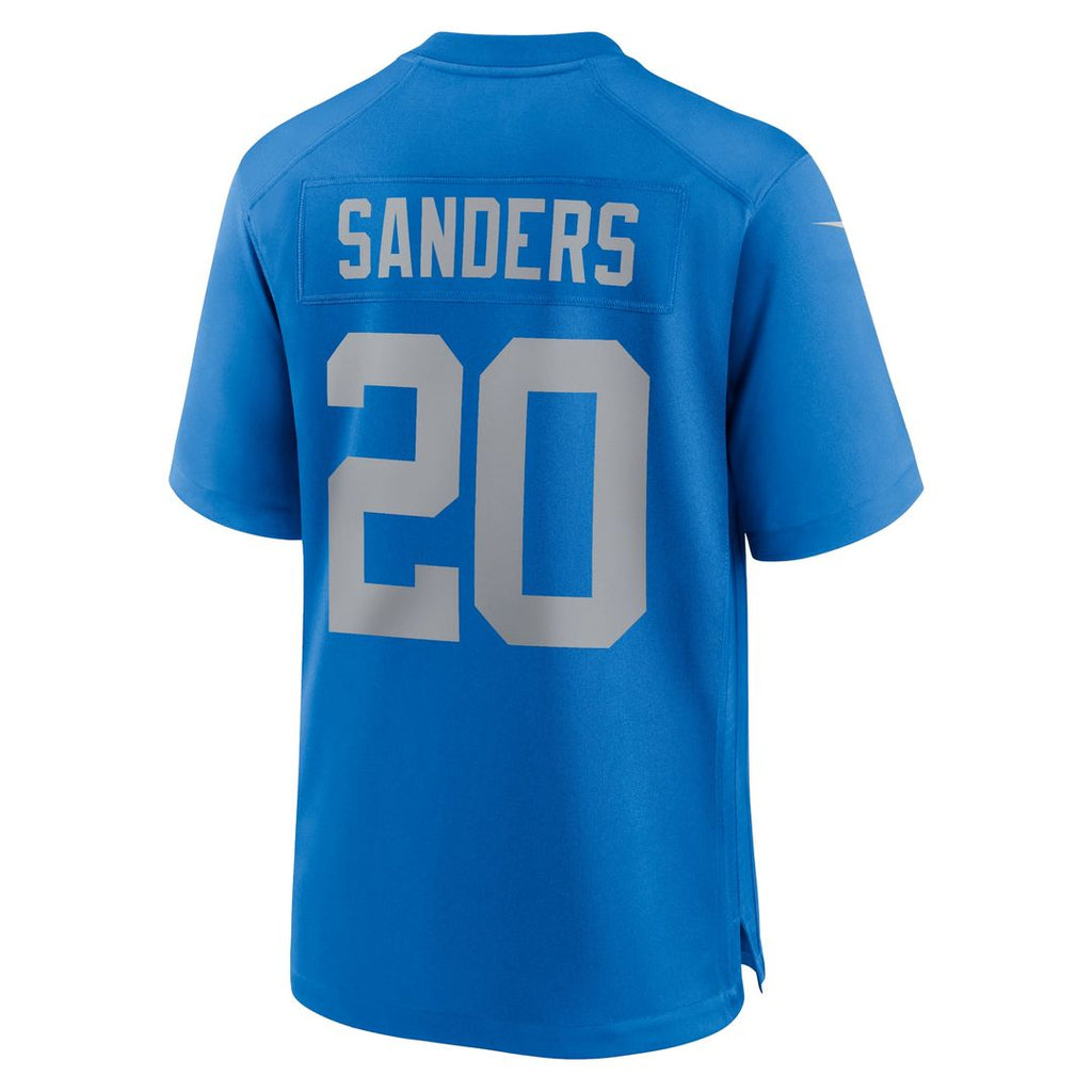 Detroit Lions Barry Sanders Nike Blue Alternate Game Jersey product image 3, provided for visual reference and product