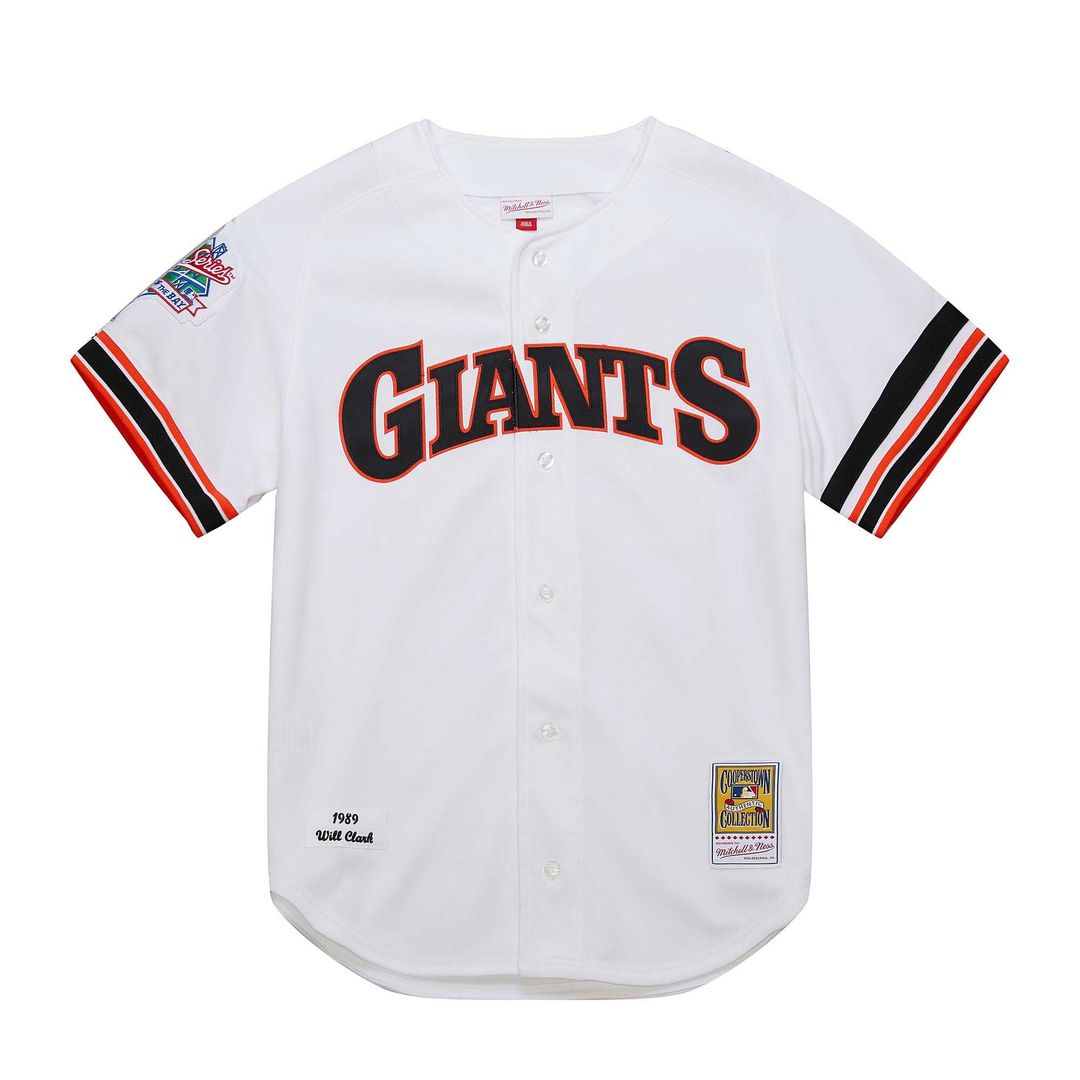 San Francisco Giants Will Clark Mitchell & Ness White Cooperstown Collection 1989 Authentic Jersey product image 2, provided