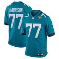 Jacksonville Jaguars Anton Harrison Nike Teal Game Jersey product image 1, provided for visual reference and product detail