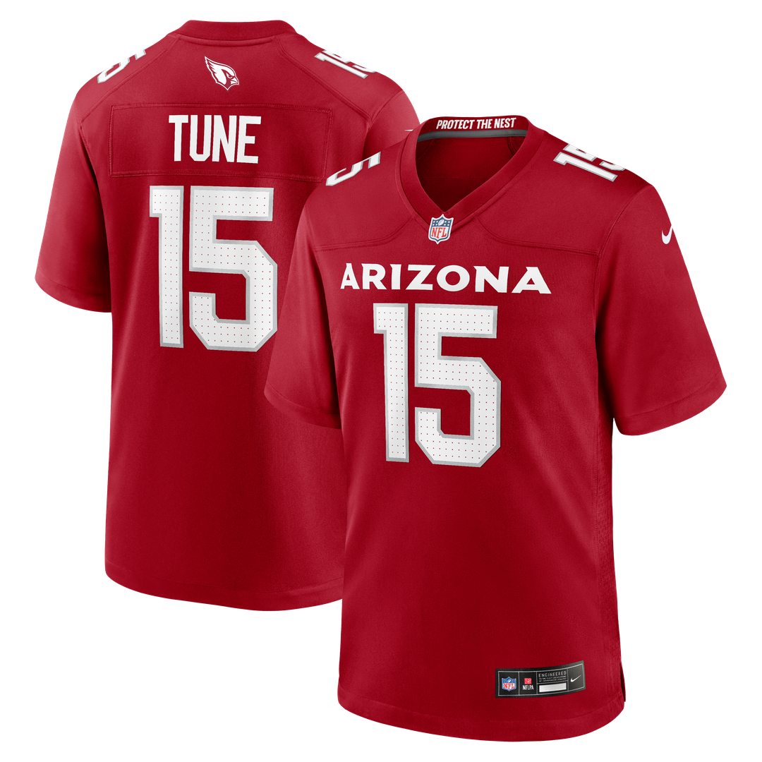 Arizona Cardinals Clayton Tune Nike Cardinal Game Jersey product image 1, provided for visual reference and product detail