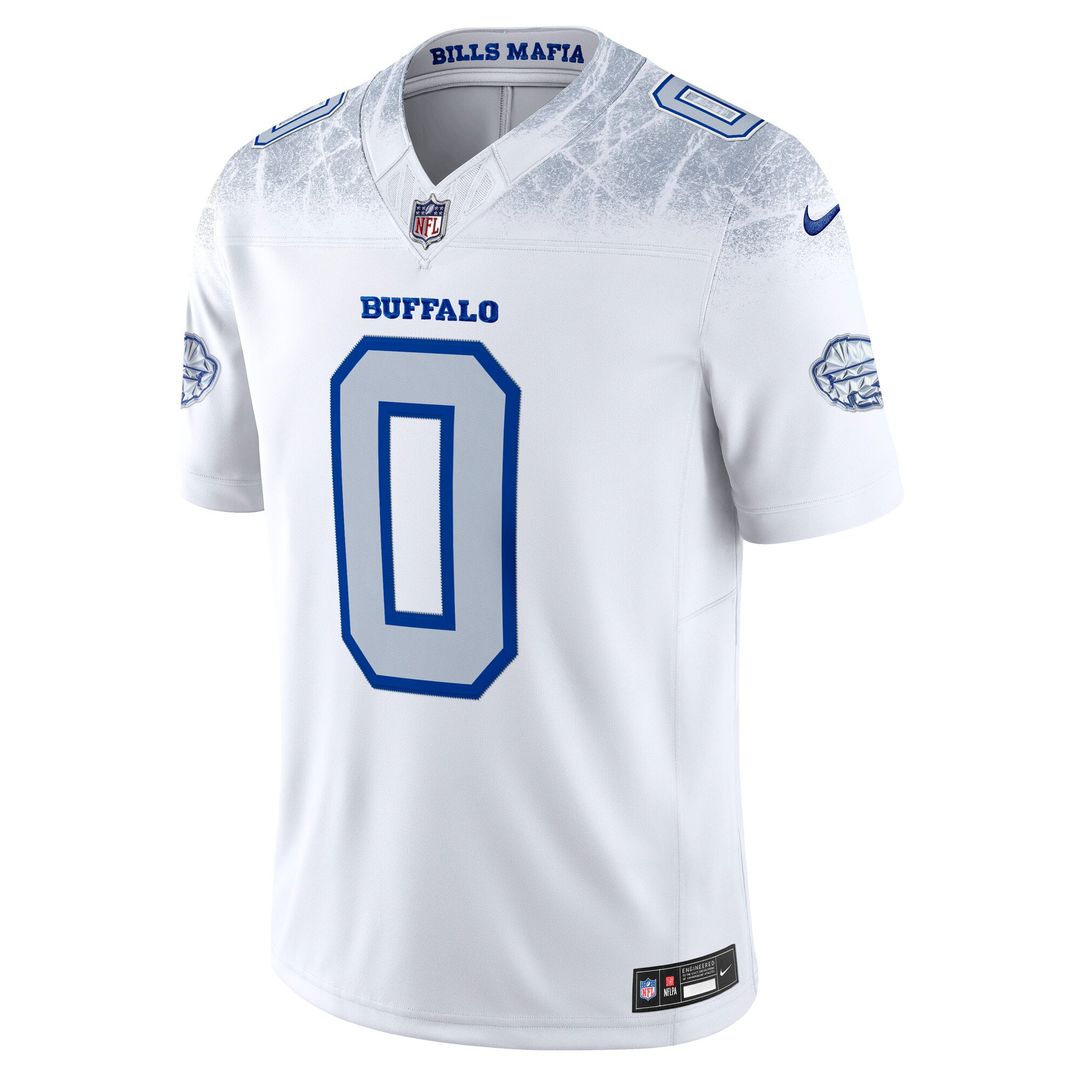 Buffalo Bills Keon Coleman Nike White Rivalries Collection Stitched Limited Jersey product image 2, provided for visual