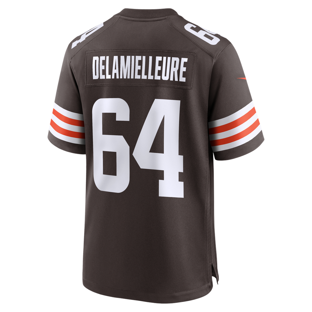 Cleveland Browns Joe DeLamielleure Nike Brown Game Retired Player Jersey product image 3, provided for visual reference and