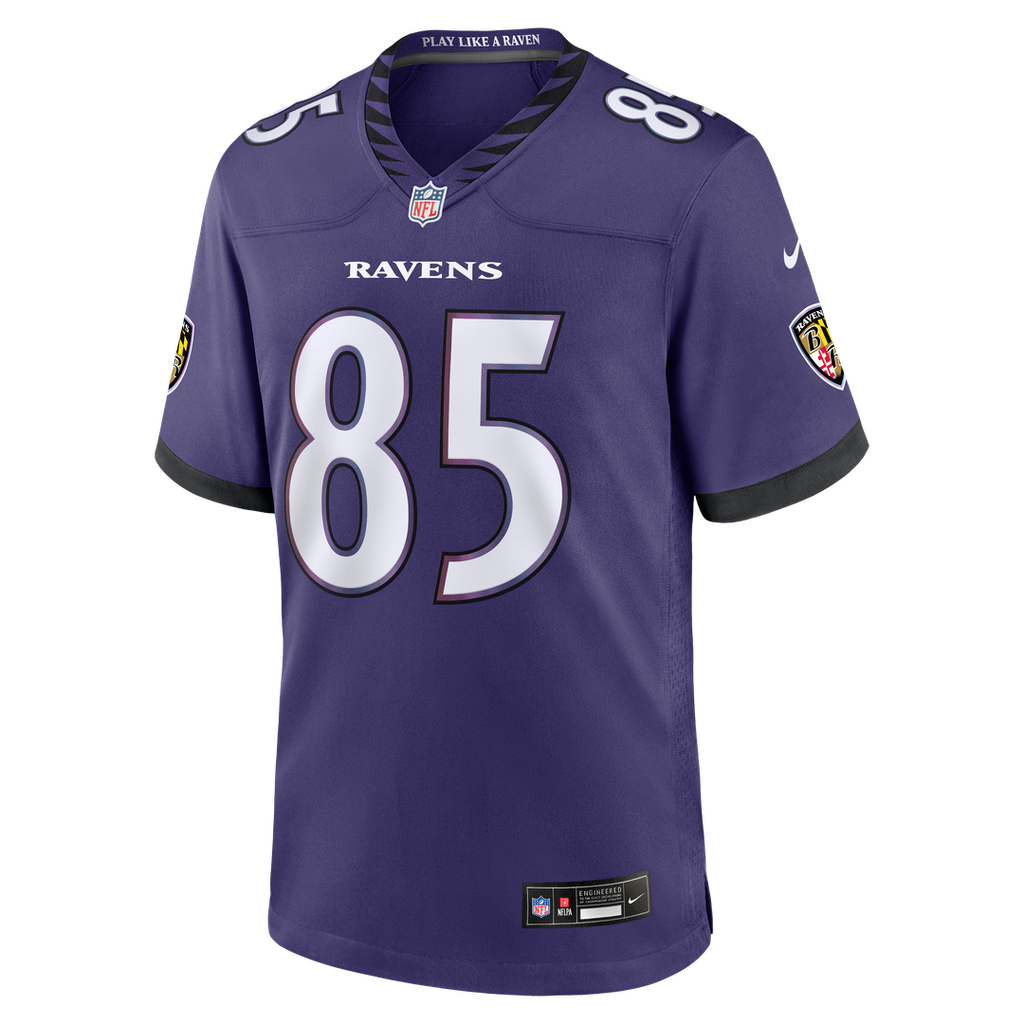 Baltimore Ravens Josh Cuevas Nike Purple Team Game Jersey product image 2, provided for visual reference and product detail