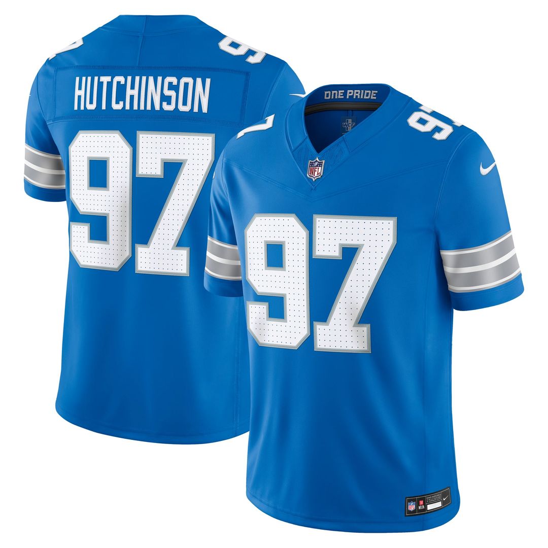 Detroit Lions Aidan Hutchinson Nike Black Alternate Vapor F.U.S.E. Stitched Limited Jersey product image 7, provided for