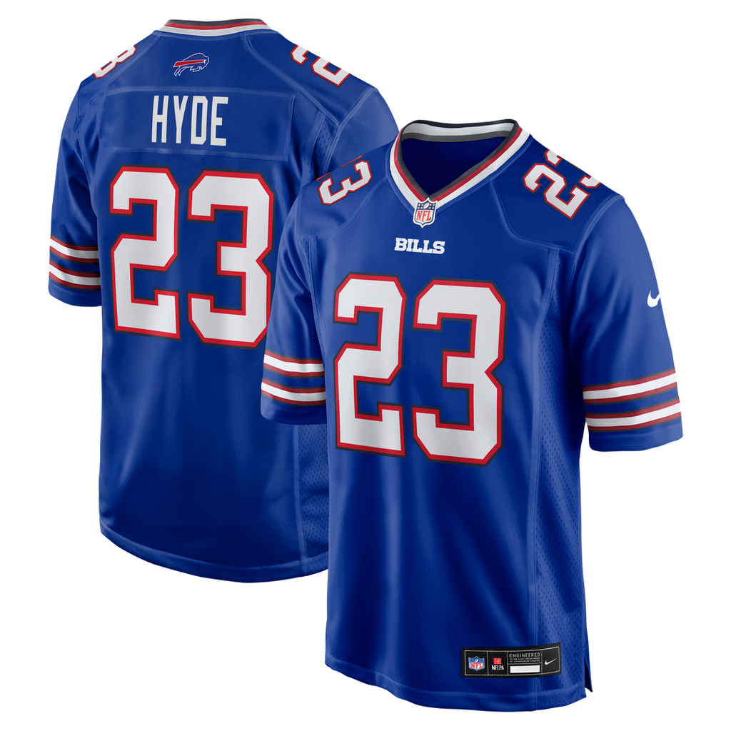 Buffalo Bills Micah Hyde Nike Royal Game Player Jersey product image 1, provided for visual reference and product detail