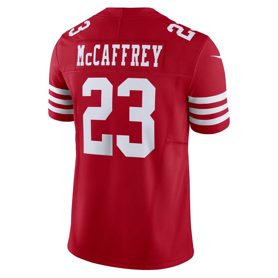 San Francisco 49ers Christian McCaffrey Nike Scarlet Vapor F.U.S.E. Limited Jersey product image 3, provided for visual