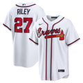 Atlanta Braves Austin Riley Nike White Home Replica Jersey product image 1, provided for visual reference and product detail