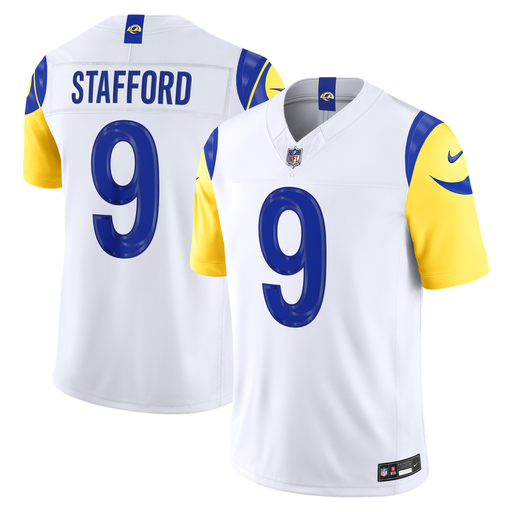 Los Angeles Rams Matthew Stafford Nike White Vapor F.U.S.E. Stitched Limited Jersey product image 1, provided for visual