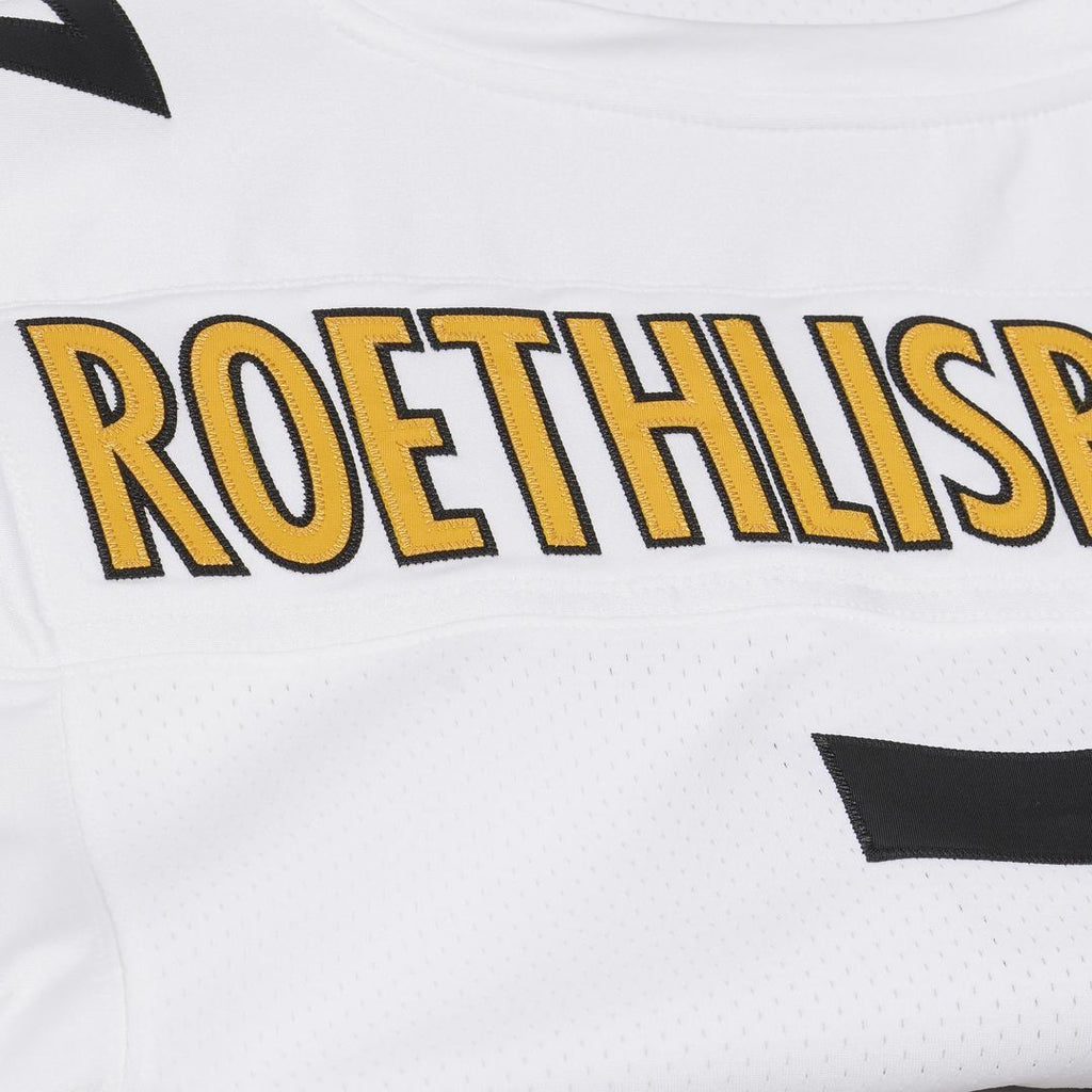 Pittsburgh Steelers Ben Roethlisberger Mitchell & Ness White 2005 Authentic Throwback Jersey product image 8, provided for