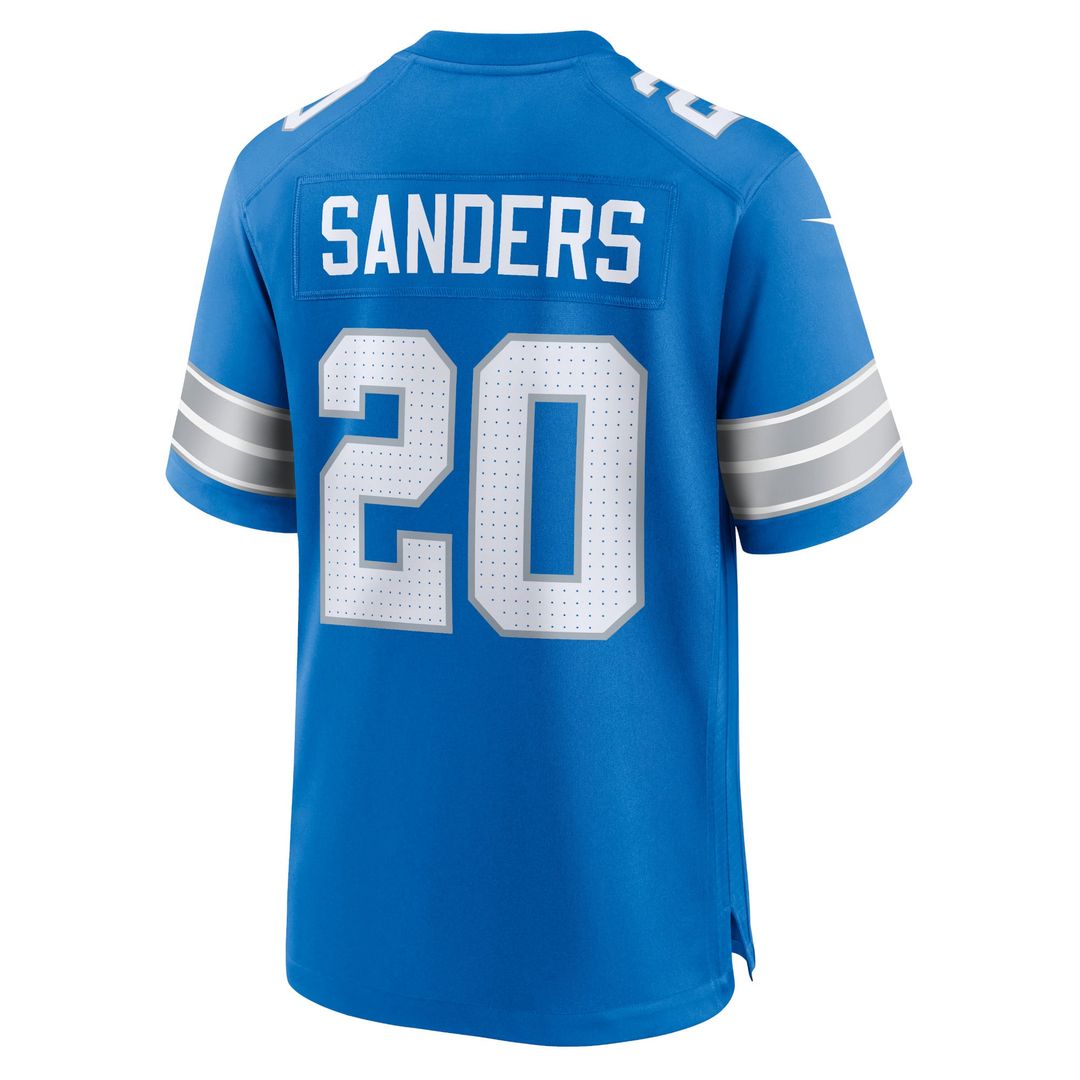 Detroit Lions Barry Sanders Nike Blue Retired Player Game Jersey product image 3, provided for visual reference and product