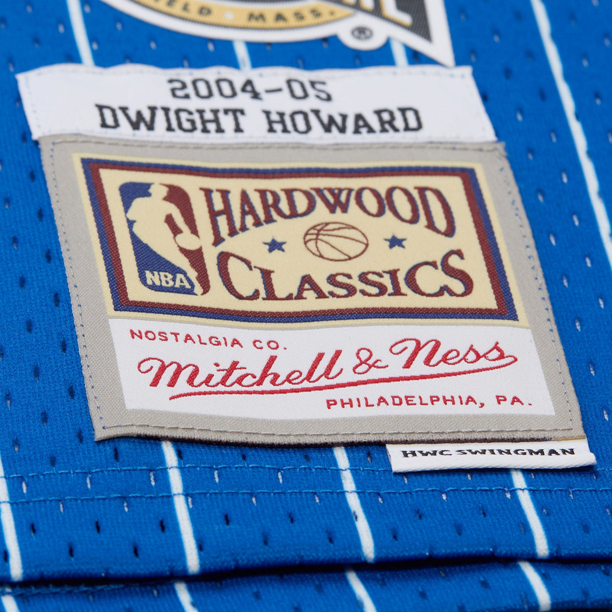 Dwight Howard Blue Orlando Magic 2004/05 Hardwood Classics Hall of Fame Swingman Jersey product image 7, provided for visual
