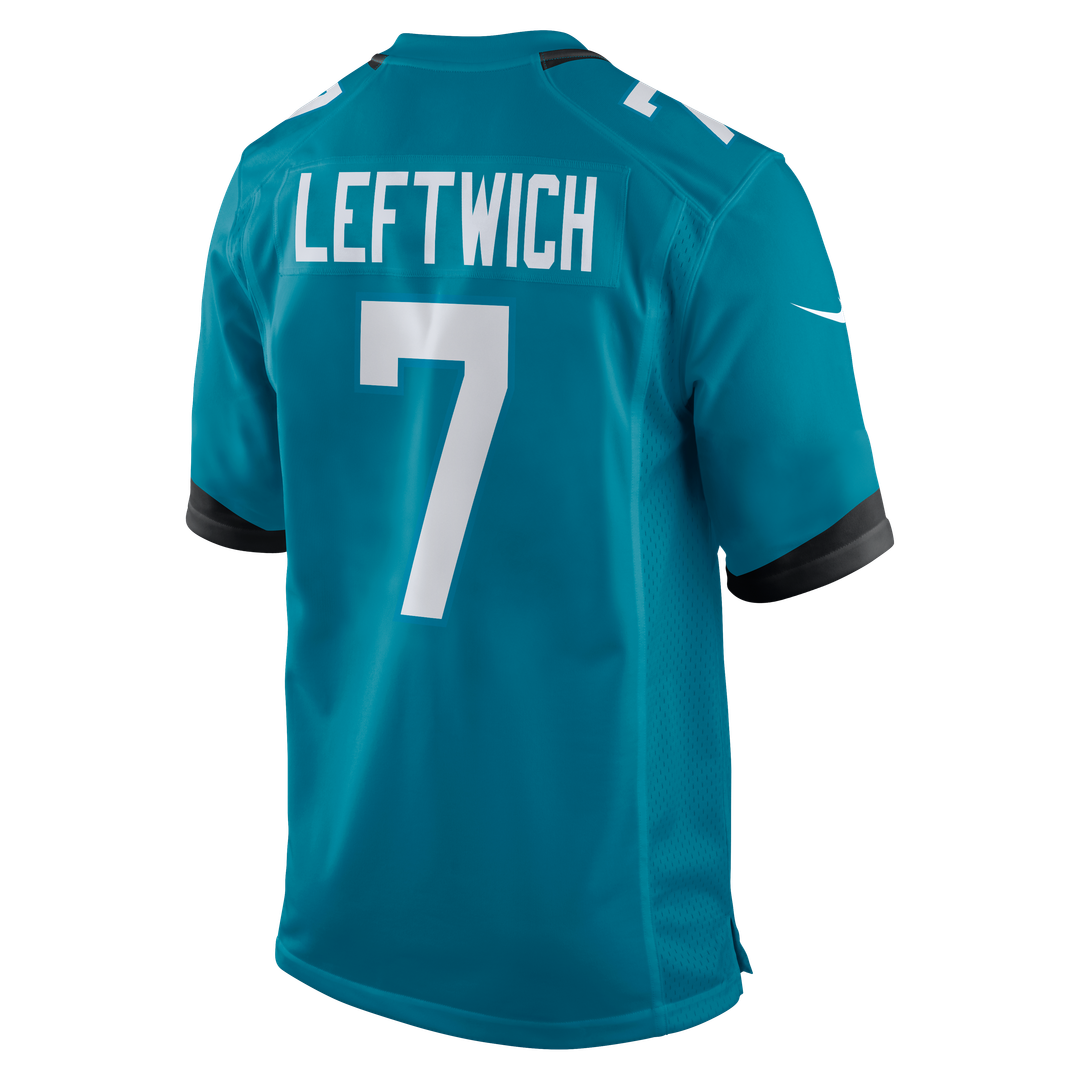 Jacksonville Jaguars Byron Leftwich Nike Teal Retired Player Game Jersey product image 11, provided for visual reference and