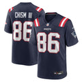 New England Patriots Efton Chism III Nike Navy Team Game Jersey product image 1, provided for visual reference and product