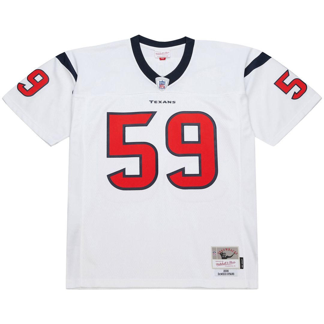 Houston Texans DeMeco Ryans Mitchell & Ness White 2006 Legacy Replica Jersey product image 2, provided for visual reference