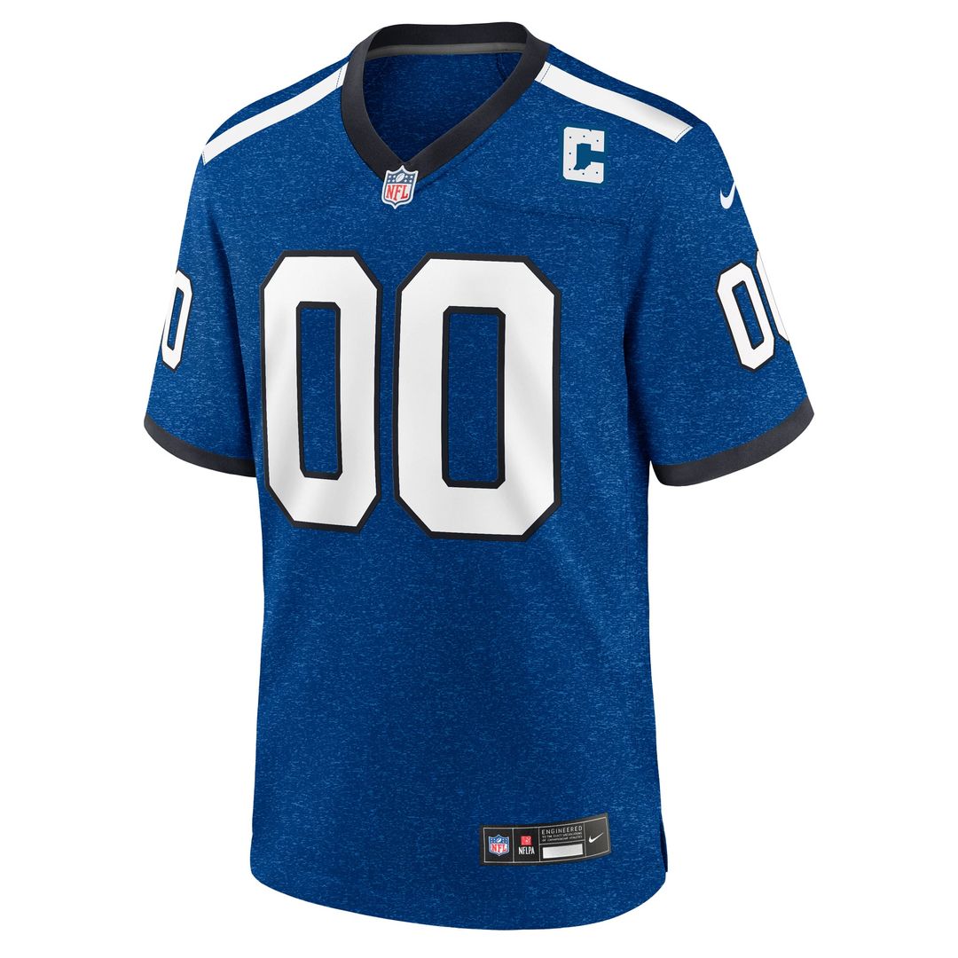 Indiana Nights Indianapolis Colts Nike Blue Alternate Custom Game Jersey product image 2, provided for visual reference and
